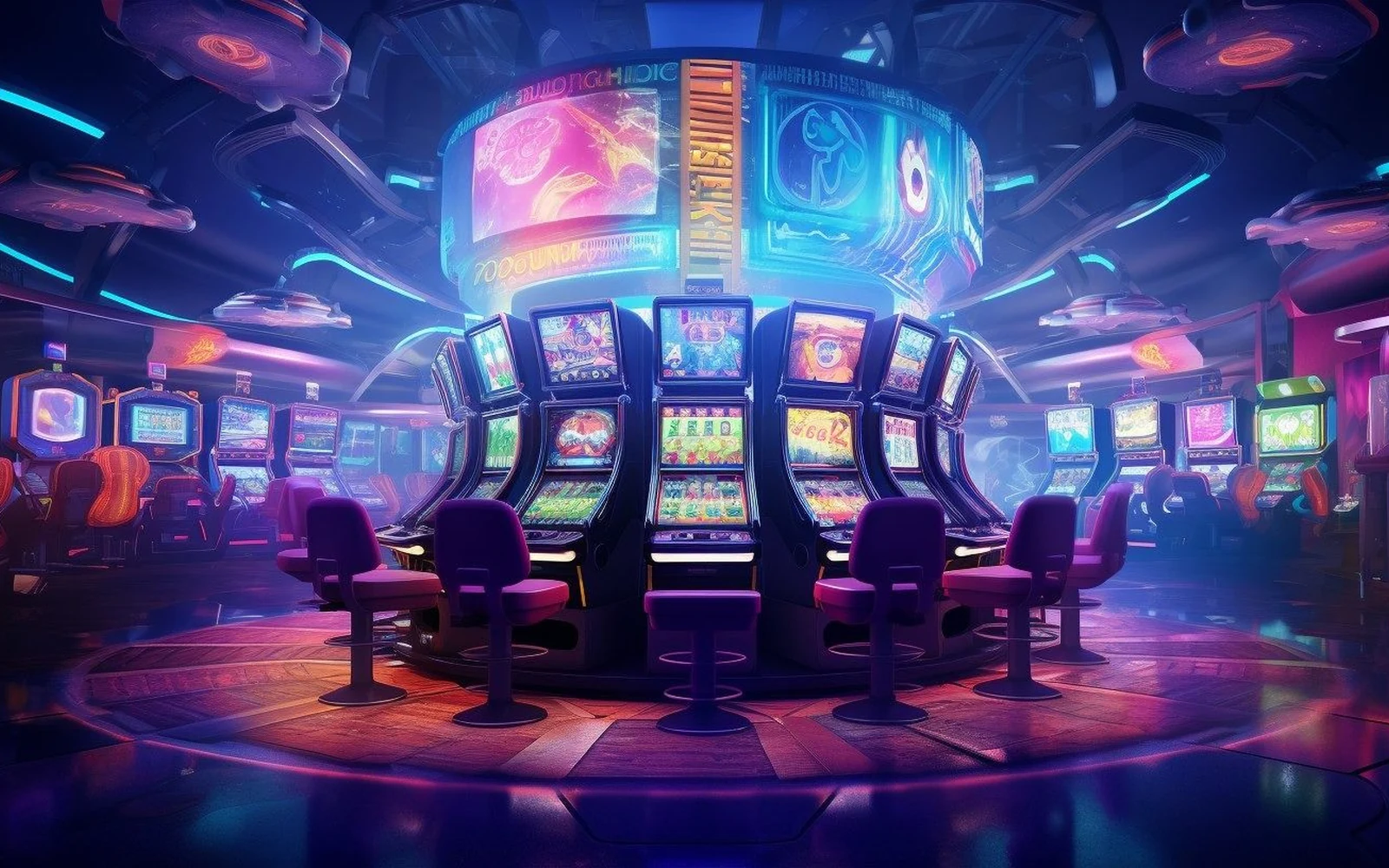 Layar slot mobile dengan gulungan reel dan panel permainan